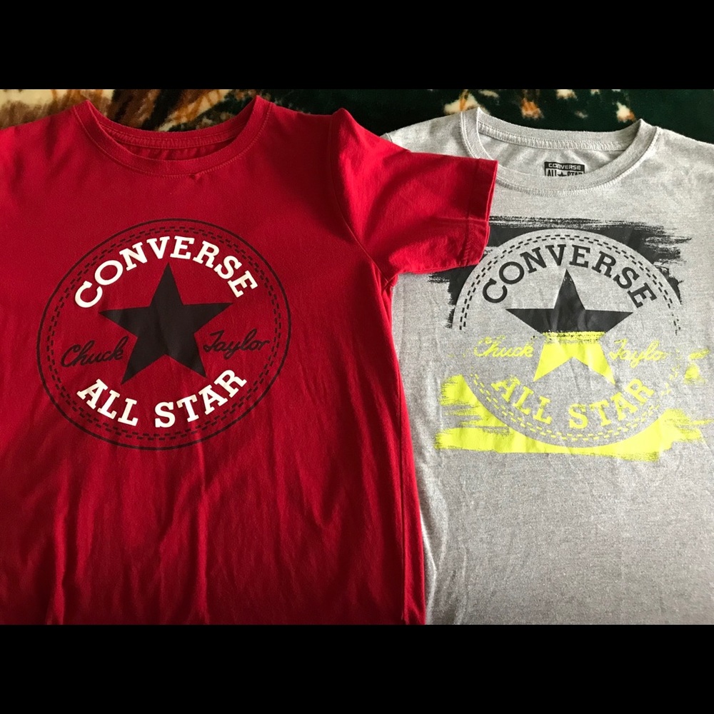 Boys 10-12 yr Converse Shirts Lot of 2